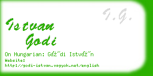 istvan godi business card